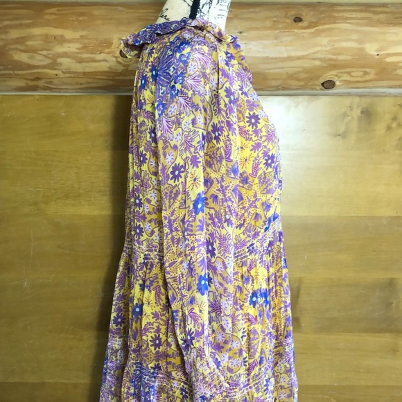 NWT Anthropologie The Marais Chiffon maxi dress in size MP - Picture 7 of 13
